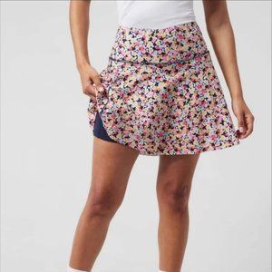 Athleta Ace Tennis Skort 13.5” Volley Floral Lunaria